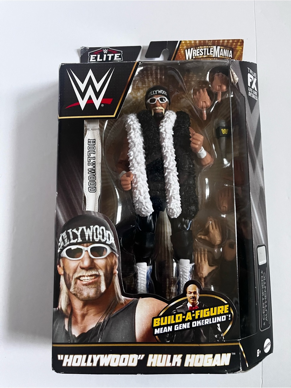 WWE Elite Wrestlemania 39 Hollywood Hulk Hogan Wrestling Figure: BAF Mean Gene